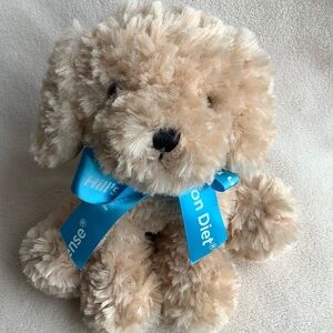 Fiesta Plush Tan Puppy Dog Hills Prescription Diet Blue Ribbon Stuffed Animal